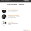 Walimex pro 12 cm Ministativ Premium Kompakt mit 1/4“ Anschluss, Mini Dreibein Kamerastativ bis 1,5 kg belastbar, Tripod Stativ für professionellen Gebrauch