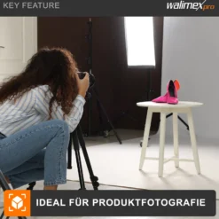 Walimex pro Daylight 250S Videoleuchte mit 35 W LED, Dauerlicht mit 5000 K Tageslicht, Studioleuchte mit Reflektor, Videolicht mit Bowens-Anschluss