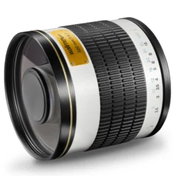 Walimex pro 500/6,3 DSLR Spiegel Objektiv kompatibel mit Canon EF, Kameraobjektiv mit 500 mm Brennweite, Spiegelobjektiv für Vollformat und APS-C Kamera, hochwertiges Kamera Equipment