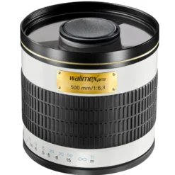 Walimex pro 500/6,3 DSLR Spiegel Objektiv kompatibel mit Samsung NX, Kameraobjektiv mit 500 mm Brennweite, Spiegelobjektiv für Vollformat und APS-C Kamera, hochwertiges Kamera Equipment