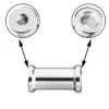 Walimex pro Dual Flash Bracket System mit Ausleger - mit 2x Blitzschuh, 2x Standaraufnahme für Lichtschirm, Feststellrad - Dualhalter Ausleger für Kamera Studio