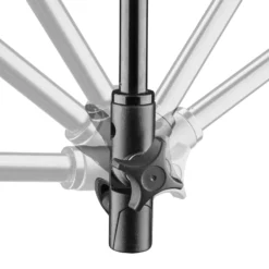 Walimex pro Dual Flash Bracket System mit Ausleger - mit 2x Blitzschuh, 2x Standaraufnahme für Lichtschirm, Feststellrad - Dualhalter Ausleger für Kamera Studio