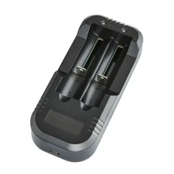 Walimex pro Dual Ladegerät für Li-Ion Akku 18650 18350 - Mit intelligentem IC-Chip gegen Überladung, automatische Ladestromwahl, für max. 2 Akkus Gimbal, e-Zigaretten, RC-Car UVM.