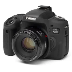 Walimex pro easyCover für Canon 760D – angenehm griffige Silikon-Schutzhülle, Kamera-Abdeckung - passgenau, uneingeschränkte Bedienbarkeit