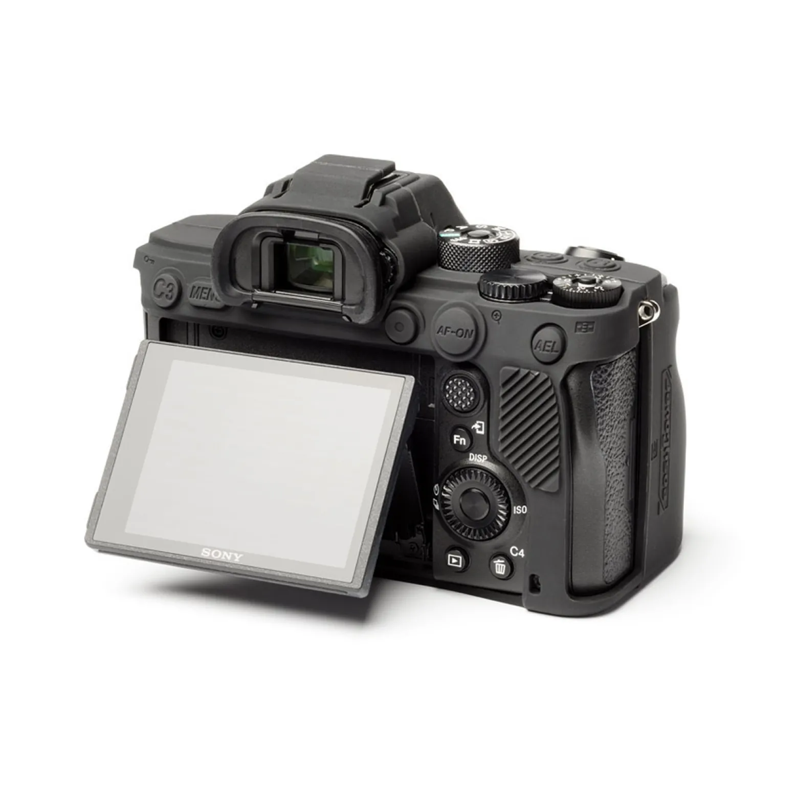 Walimex pro easyCover Kamera Schutzhülle kompatibel mit Sony A9 II / A7R IV, rutschsichere Silikonhülle, Kameraabdeckung für uneingeschränkte Bedienbarkeit