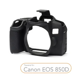 Walimex pro easyCover kompatibel mit Canon EOS 850D – angenehm griffige Silikon-Schutzhülle, Kamera-Abdeckung - passgenau, uneingeschränkte Bedienbarkeit