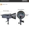 Walimex pro Emerger 400 Set Double 2 Studioblitze mit 400 Ws Blitzleistung, Blitzgerät mit 2,4 GHz Funk, mit Softboxen 60 x 90 cm und Lampenstative inkl. Transporttasche