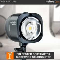 Walimex pro Ersatzblitzröhre für den Studioblitz Newcomer 300/VT-300, Leistungsaufnahme 300W, Farbtemperatur 5400-5800 K, Ersatz Blitz leicht zu wechseln