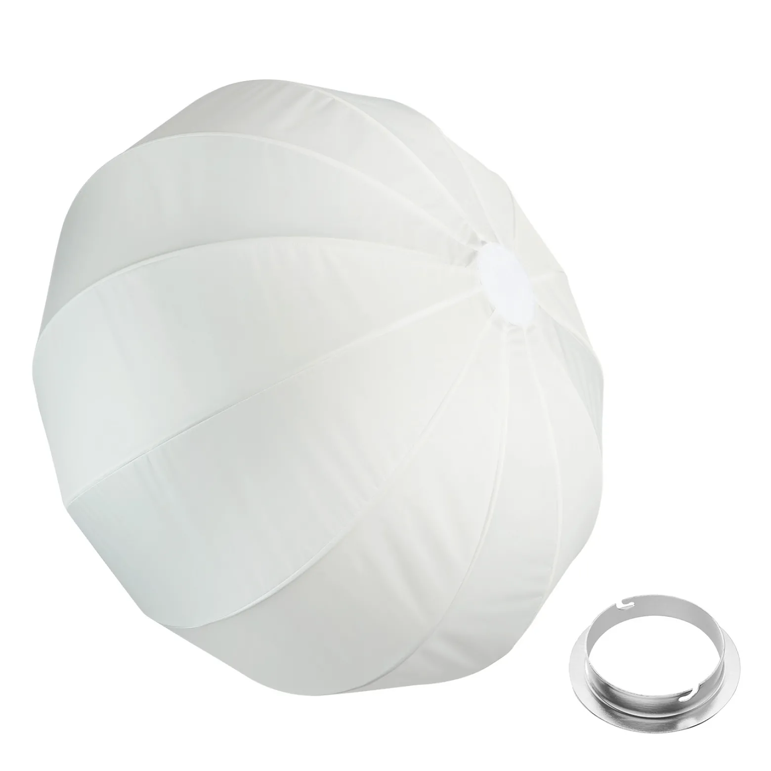 Walimex pro Essential Ballon Softbox 80cm + Elinchrom Adapter 15,2cm, 360° Lichtdiffusor, inkl. Bowens Adapter, kompatibel mit allen gängigen Blitz-/Dauerlichter mit Bowensanschluss