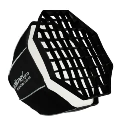 Walimex pro Essential Softbox Octagon 60cm, um 360° drehbar, einfacher Aufbau, inkl. Grid, Bowens Adapter und Transporttasche, ideal für Porträts und Beauty-Aufnahmen