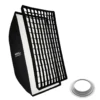 Walimex pro Essential Softbox 80x120cm + Softboxadapter für Hensel Expert, um 360° drehbar, einfacher Aufbau, inkl. Grid, Bowens Adapter und Transporttasche, ideal für Produkt- und Peoplefotografie