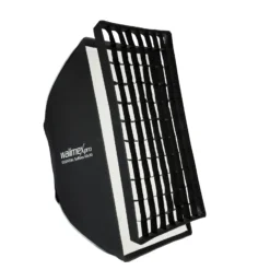 Walimex pro Essential Striplight Softbox 60 x 90 cm, Lichtformer um 360° drehbar, einfacher Aufbau, inkl. Grid, Bowens Adapter und Transporttasche, ideal für Produkt- und Peoplefotografie