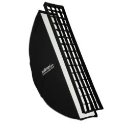 Walimex pro Essential Striplight Softbox 30 x 120 cm, Lichtformer um 360° drehbar, einfacher Aufbau, inkl. Grid, Bowens Adapter und Transporttasche, ideal für Produkt- und Peoplefotografie