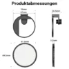 Walimex pro Filterhalter 67 mm für Handykamera, inkl. Diffusionsfilter 67 mm, Cold Shoe Mount für LED und Mikrofon, Fotozubehör für professionelles Fotografieren mit Smartphone und Handy