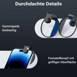 Walimex pro Filterhalter 67 mm für Handykamera, inkl. Diffusionsfilter 67 mm, Cold Shoe Mount für LED und Mikrofon, Fotozubehör für professionelles Fotografieren mit Smartphone und Handy