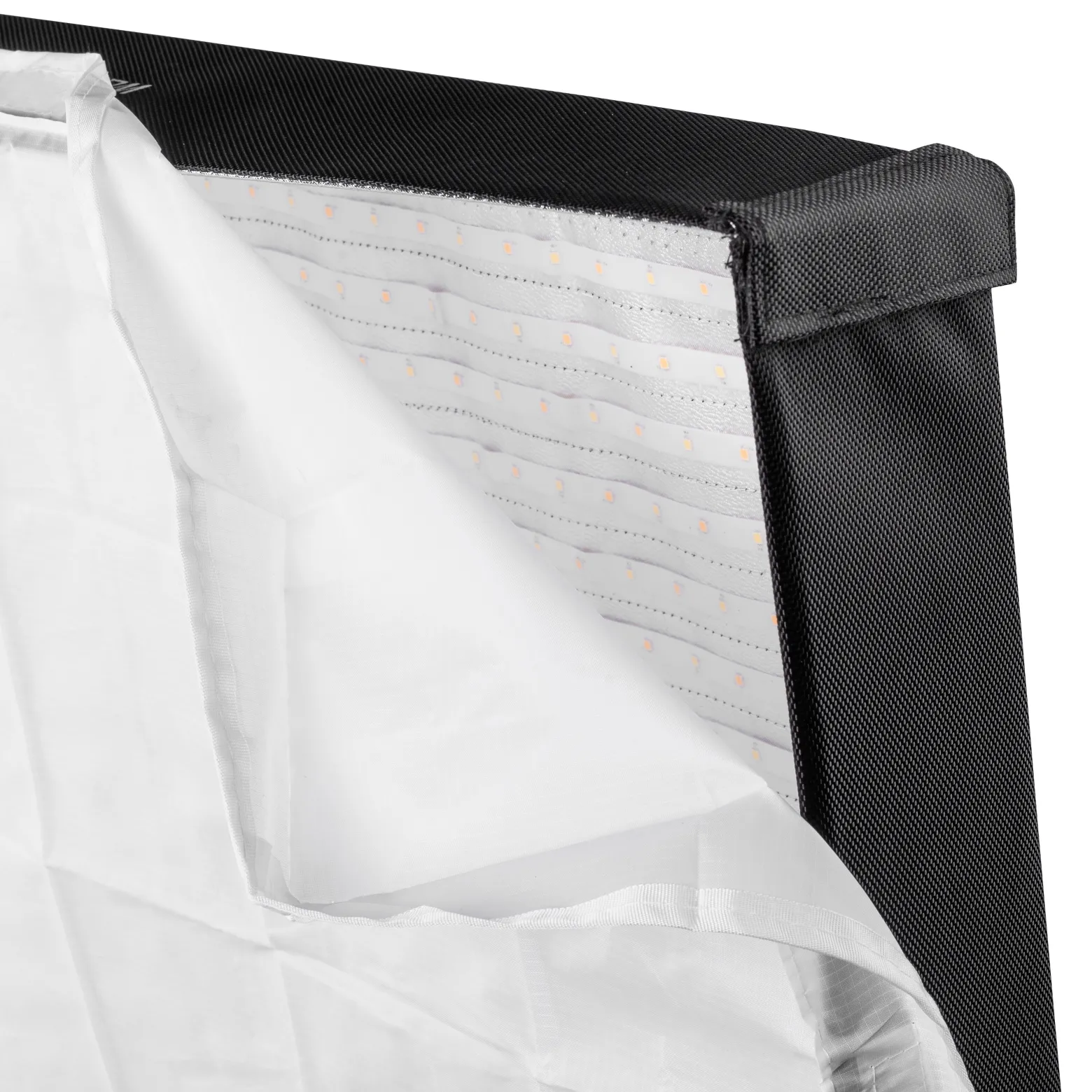Walimex pro Flex LED 500 Bi Color Leuchtmatte Set inkl. Softbox, 50 W Flächenleuchte, flexible Studioleuchte dimmbar, Soft Box 50 x 36 x 10 cm für weiches Licht