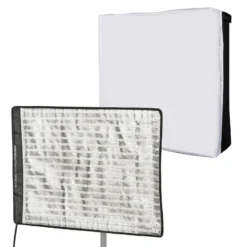 Walimex pro Flex LED 1000 Bi Color Leuchtmatte Set inkl. Softbox mit Frontdiffusor, 100 W Flächenleuchte, flexible Studioleuchte dimmbar, spritzwassergeschützte Videoleuchte
