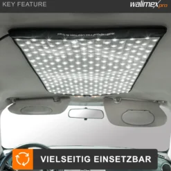 Walimex pro Flex LED 1000 Bi Color Leuchtmatte Set inkl. Softbox mit Frontdiffusor, 100 W Flächenleuchte, flexible Studioleuchte dimmbar, spritzwassergeschützte Videoleuchte