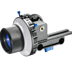Walimex pro Follow Focus Twin-Stop Schärfezieheinrichtung für DSLR und Systemkameras präzises Scharfstellen für Video Rigs 15 mm Rundstäbe für Objektive 52–86 mm