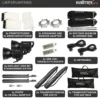Walimex pro Fotostudio 2er Set mit 2x 35 W LED Studioleuchte, 2x 90 x 60 cm Softbox, 2x Lampenstativ bis 256 cm, Studiolicht 5000 K Farbtemperatur, Lichtstativ mit Federdämpfung