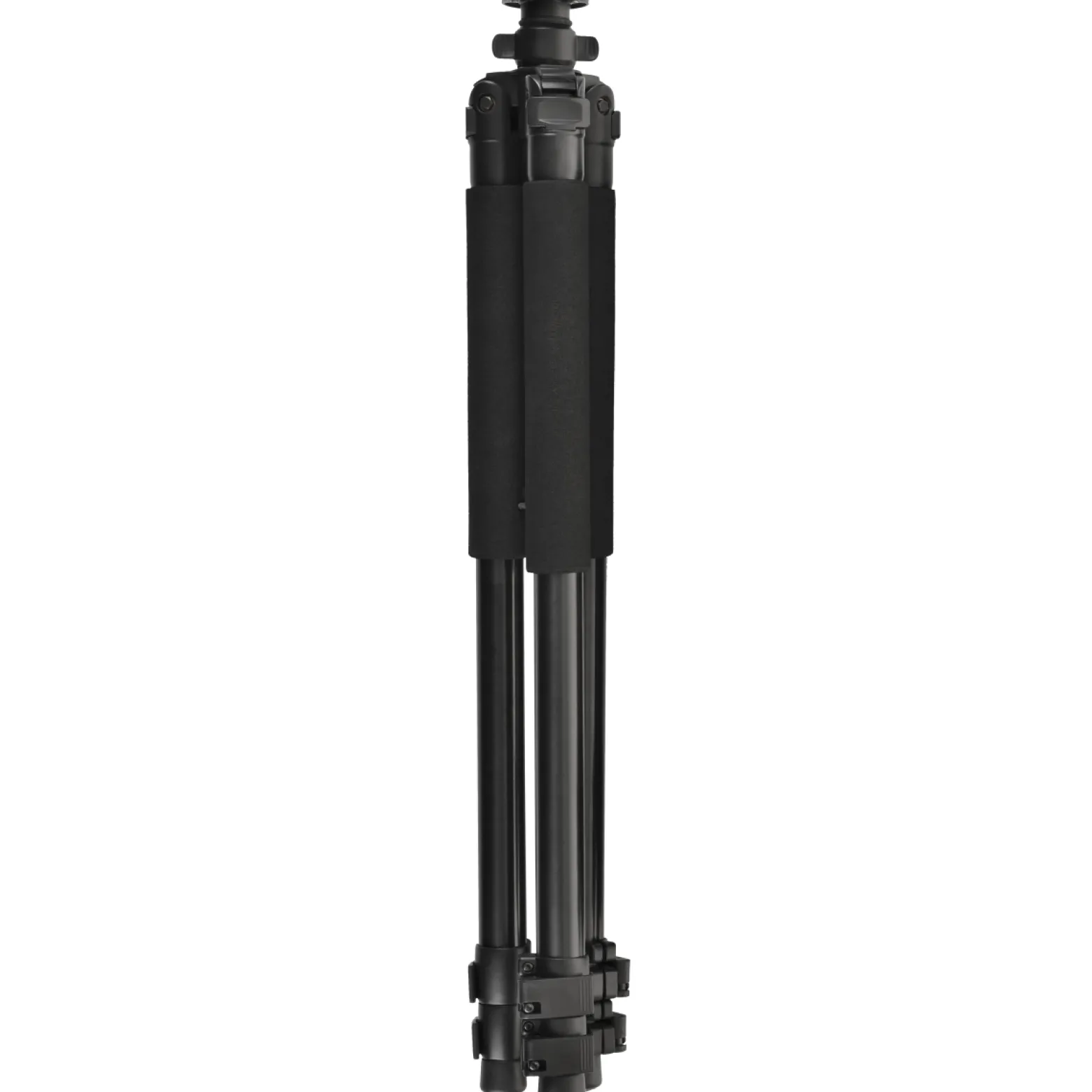 Walimex pro FT-665T Stativ bis 12 kg, Kamerastativ mit 3D-Neiger, Dreibeinstativ bis 185 cm ausziehbar, Fotostativ mit Libelle, Kompass, Schaumstoffgriffe