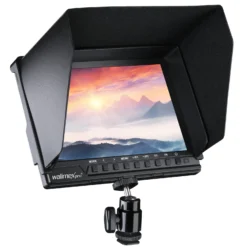 Walimex pro Full HD Monitor Director III, 7 Zoll / 17 x 176 x 130 mm mit HDMI und AV Eingang, IPS-Panel, Peaking Zebra Histogramm