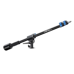 Walimex pro Galgen für Lampenstativ ausziehbar 70 bis 183 cm, Boom Arm neiggbar und bis 5 kg belastbar, 5/8 Zoll Spigot, Auslegearm ideal für Softboxen, Reflektoren, Schirme oder Mikrofone