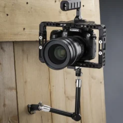 Walimex pro Gelenkarm Verdrehschutz - 25 x 40 x 25 mm - mit 2x 1/4" Schraube u. 1/4" Innengewinde - für Photo und Video Rigs, Cages, Gelenkarme