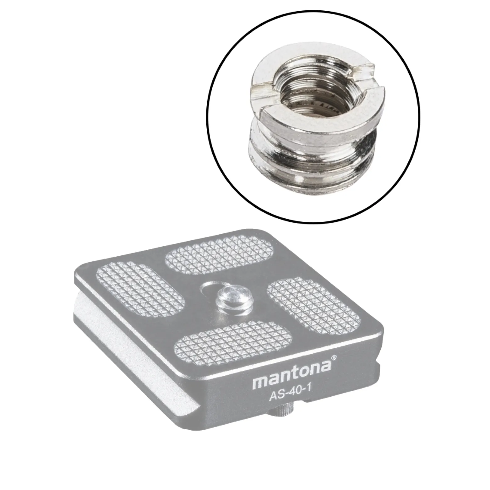 Walimex pro Gewindeadapter "1/4 auf 3/8 Zoll" aus Edelstahl, 2er Set Stativ Gewinde Adapter für Kamera, Stativ, Stativkopf und Neiger