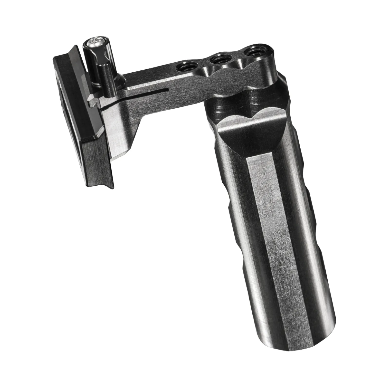 Walimex pro Handgriff für Aptaris Cage System - mit L Winkel, Justierschiene - aus Aluminium - für linke oder rechte Hand, oben oder seitlich nutzbar - Foto Video Zubehör