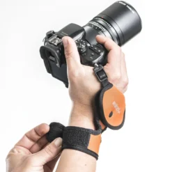 Walimex pro Handschlaufe orange Kamera - Neopren für DSLR und Systemkamera mit 1/4 Zoll Gewinde, Zwei-Punkt Befestigung, für Links und Rechtshänder