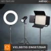 Walimex pro Heavy Duty Edelstahl Lampenstativ bis 15 kg belastbar, Lichtstativ höhenverstellbar bis 270 cm, Blitzstativ federgedämpft inkl. Tasche & Spigotadapter mit 1/4 & 3/8 Zoll Gewinde