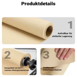 Walimex pro Hintergrundkarton 2,60x10m,light beige