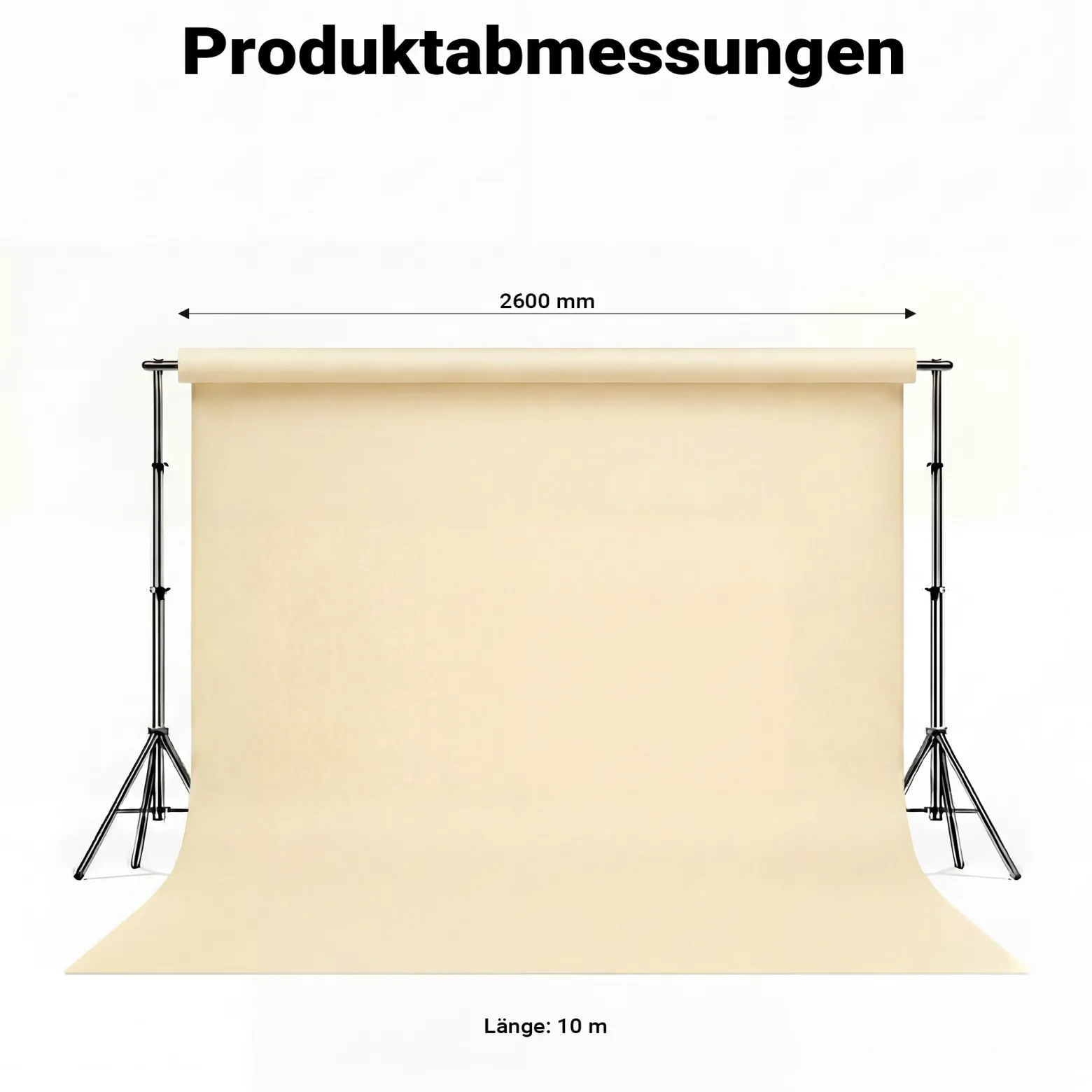 Walimex pro Hintergrundkarton 2,60x10m,light beige