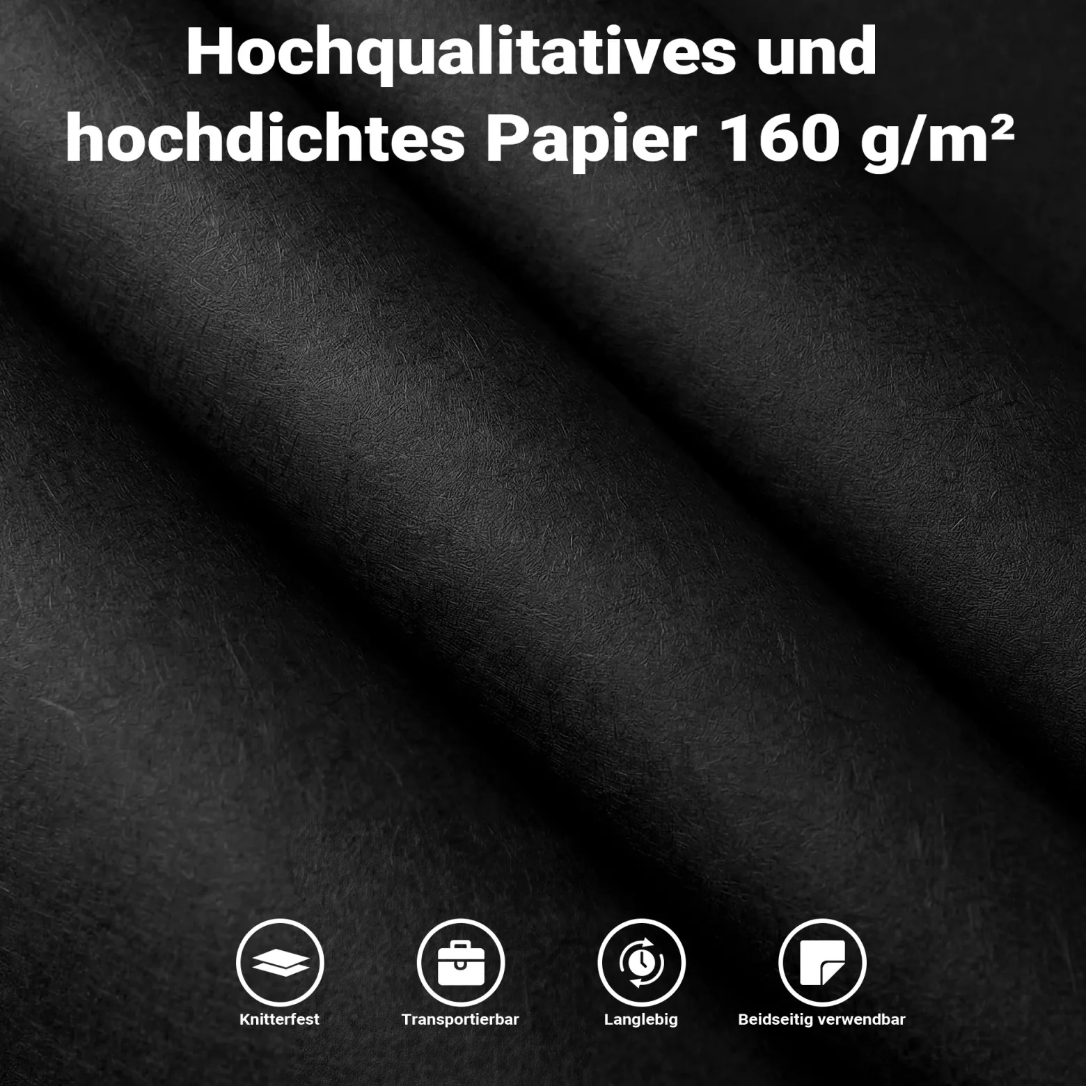 Walimex pro Hintergrundkarton 2,60x10m, schwarz