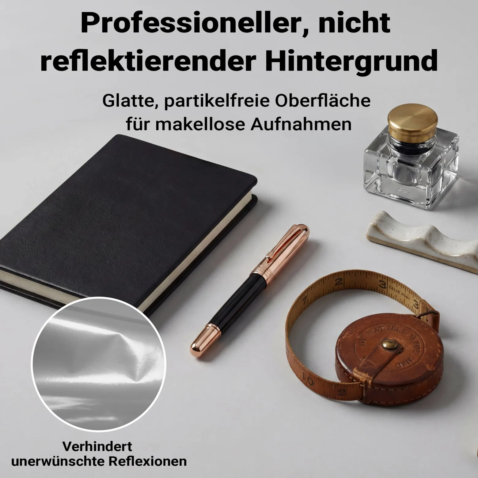 Walimex pro Hintergrundkarton 2,60 x 10 m light grey, robuster Fotohintergrund aus Karton, Fotoleinwand als Backdrop für Fotostudio, reflexfrei, strapazierfähig, ideal für Produktfotografie