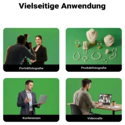 Walimex pro Hintergrundkarton 1,35 x 10 m grün chroma, robuster Fotohintergrund aus Karton, Fotoleinwand als Backdrop für Fotostudio, reflexfrei, strapazierfähig, ideal für Produktfotografie