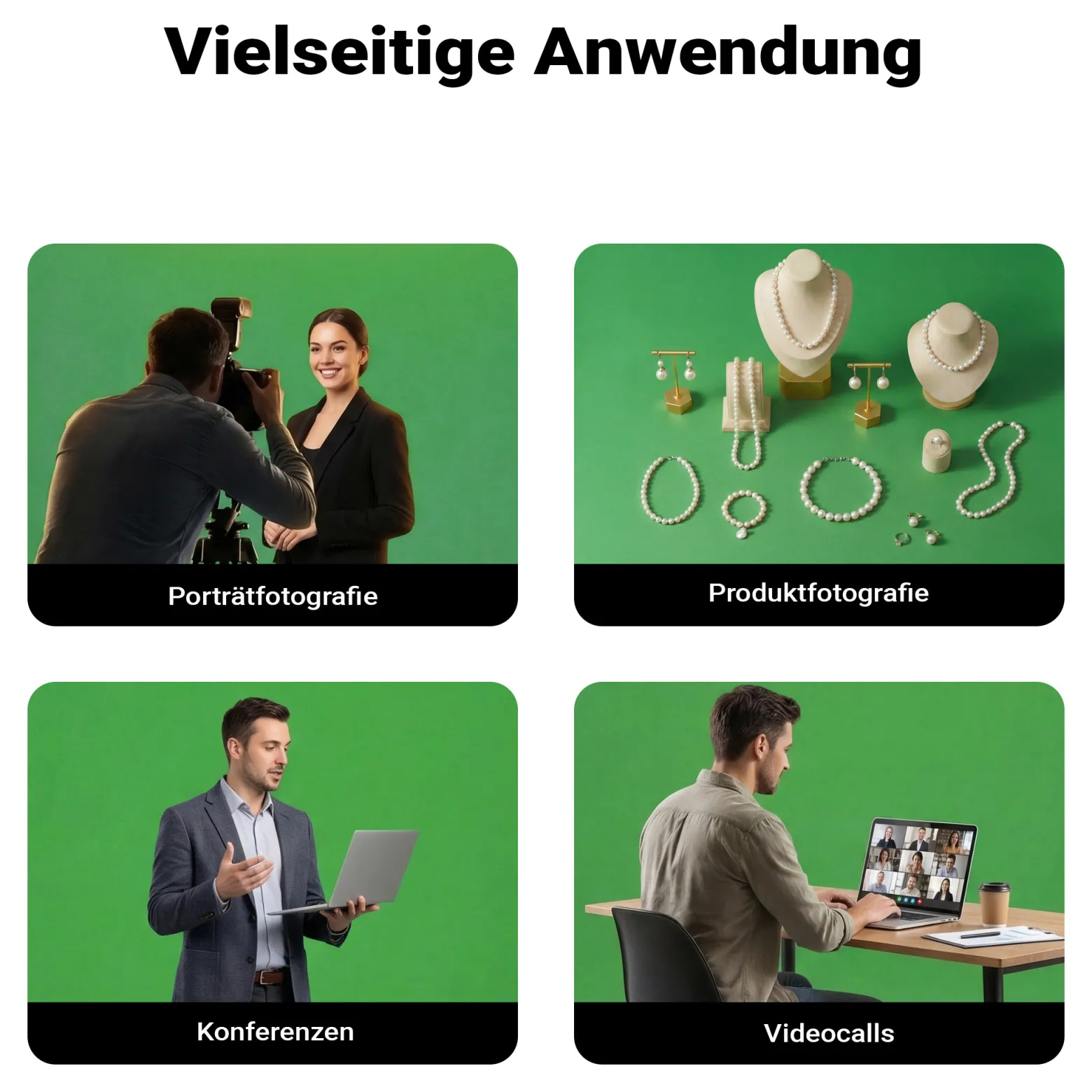 Walimex pro Hintergrundkarton 1,35 x 10 m grün chroma, robuster Fotohintergrund aus Karton, Fotoleinwand als Backdrop für Fotostudio, reflexfrei, strapazierfähig, ideal für Produktfotografie