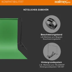 Walimex pro Hintergrundkarton 2,60x10m grün chroma