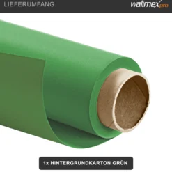 Walimex pro Hintergrundkarton 2,60x10m grün chroma