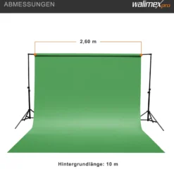 Walimex pro Hintergrundkarton 2,60x10m grün chroma