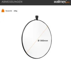 Walimex pro 5-in-1 Faltreflektor Set Ø 56 cm Wavy-Goldfarben Silberfarben Weiß Schwarz Transparent inkl. Transporttasche faltbarer Fotoreflektor