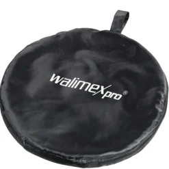 Walimex pro 5-in-1 Faltreflektor Set Ø 107 cm Goldfarben Silberfarben Weiß Schwarz Transparent inkl. Transporttasche, faltbarer Lichtreflektor