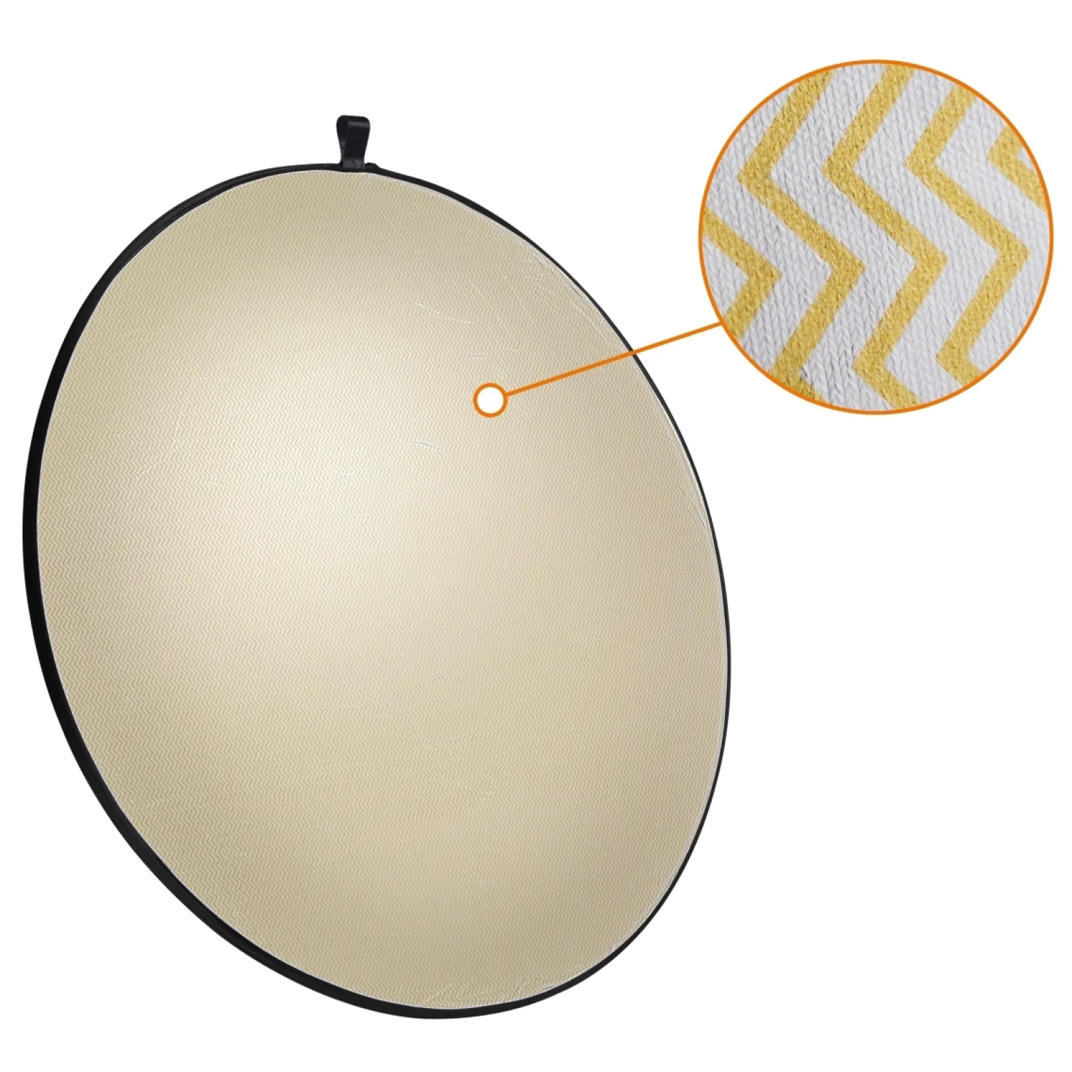 Walimex pro 5-in-1 Faltreflektor Set Ø 107 cm Wavy-Goldfarben Silberfarben Weiß Schwarz Transparent inkl. Transporttasche faltbarer Fotoreflektor