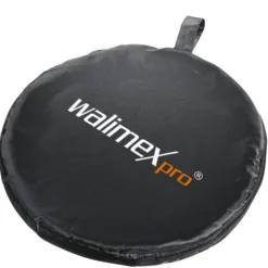 Walimex pro 5-in-1 Faltreflektor Set Ø 107 cm Wavy-Goldfarben Silberfarben Weiß Schwarz Transparent inkl. Transporttasche faltbarer Fotoreflektor