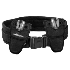 Walimex pro Kamera Hüftgurt mit 2x V-Dock Argus – Tragegurt mit Holster für Fotoshooting und Outdoor Fotografie – V Clip Kameraholster mit Bauchgurt