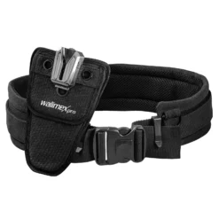 Walimex pro Kamera Hüftgurt mit V-Dock Argus – Tragegurt mit Holster für Fotoshooting und Outdoor Fotografie – V Clip Kameraholster mit Bauchgurt