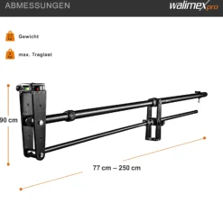 Walimex pro Kamerakran Director Pro - 770 x 90 x 250 mm / max. Traglast 3 kg - mit 1/4