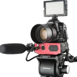 Walimex pro 2 Kanal XLR Audioadapter 101 - 87 x 80 x 52 mm - mit 2 Audio Eingängen, Kopfhörerbuchse, Mono/Stereo Modus, Ground und LINE/MIC - für optimale Tonkontrolle - Camcorder DSLR