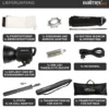 Walimex pro Komplettset mit 35 W LED Studioleuchte, 90 x 60 cm Softbox, Lampenstativ bis 256 cm, Studiolicht 5000 K Farbtemperatur, Lichtstativ mt Federdämpfung, professionelles Fotostudio Set